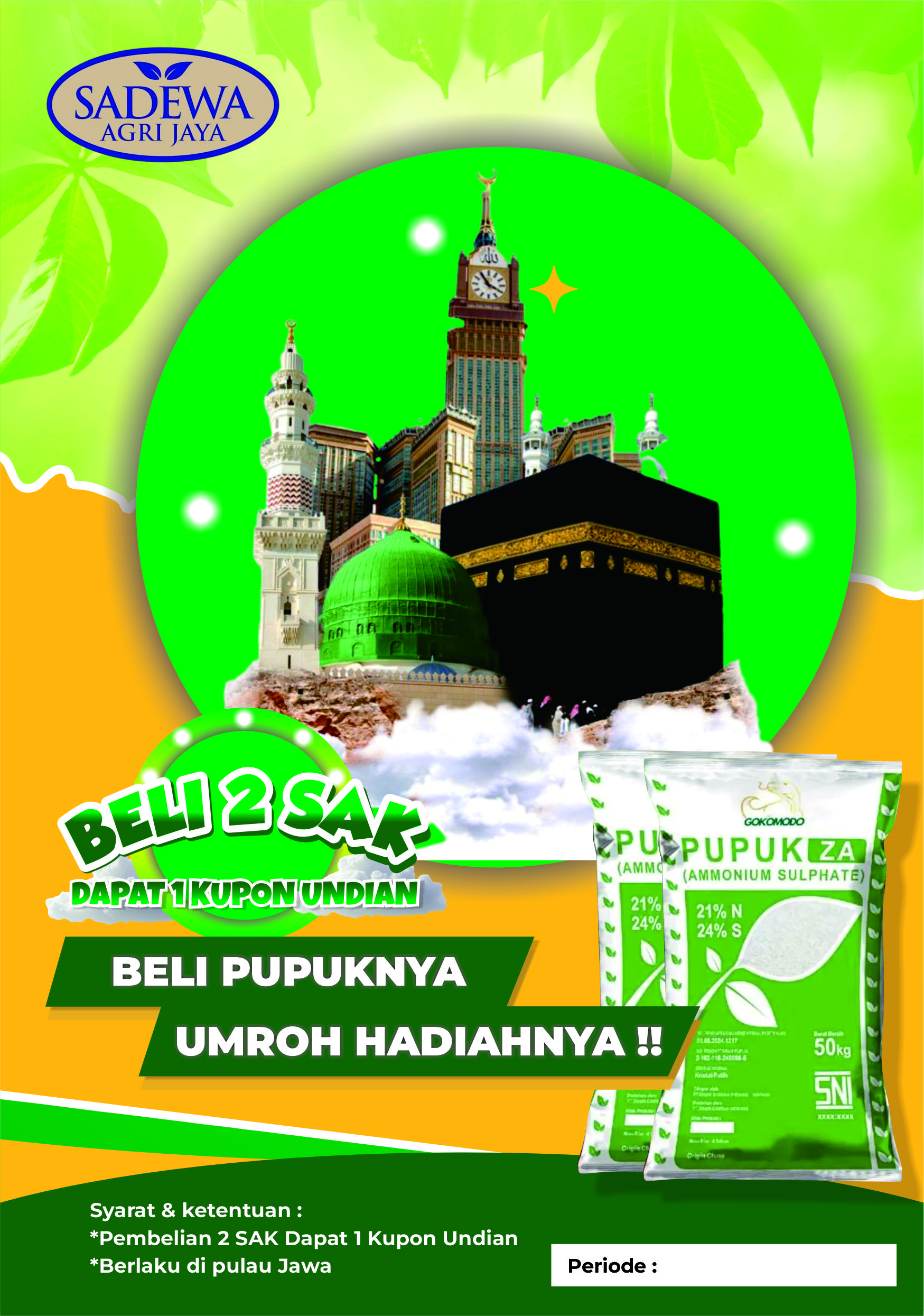 Beli Pupuk, Hadiah Umroh